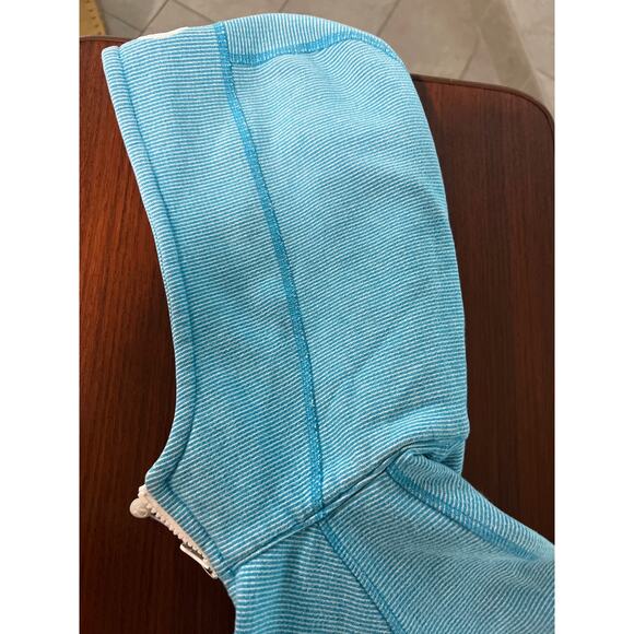 Lululemon Scuba Hoodie Jacket Wee Are From Space Yellow Beaming Blue Size: 8 - Picture 9 of 10